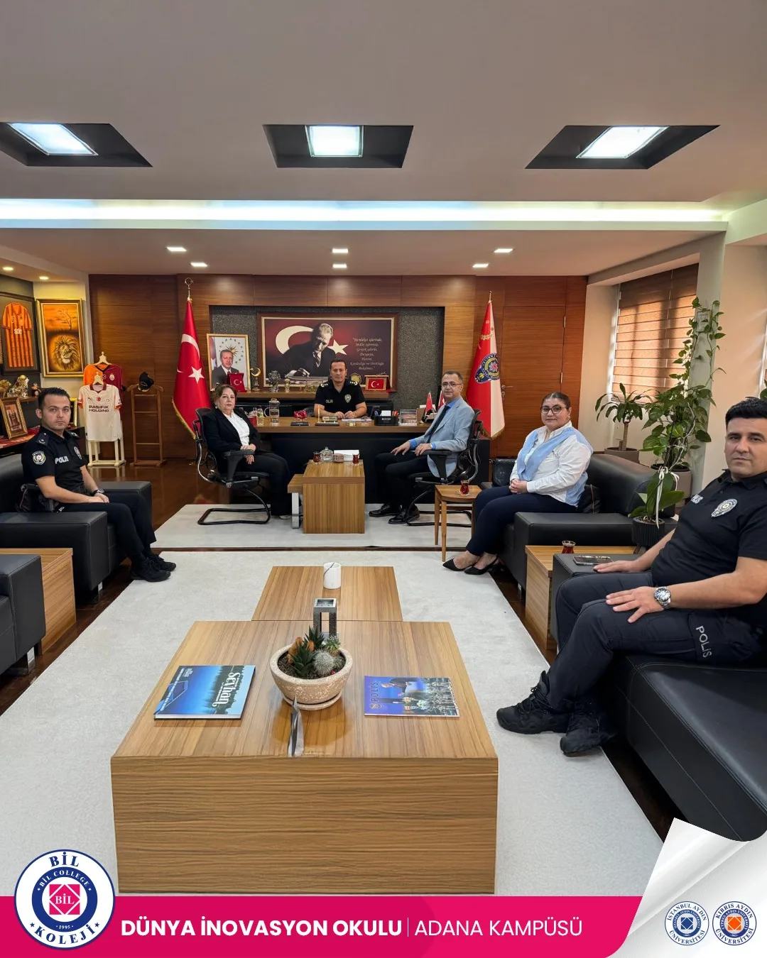 SEYHAN İLÇE EMNİYET MÜDÜRÜ SAYIN ALPER YÜKSEL'E NEZAKET ZİYARETİ.