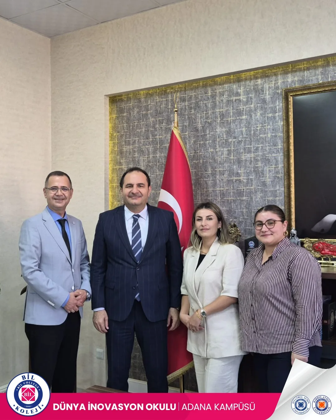 SEYHAN İLÇE MİLLİ EĞİTİM MÜDÜRÜ SAYIN MURAT ÇELİK'E NEZAKET ZİYARETİ.