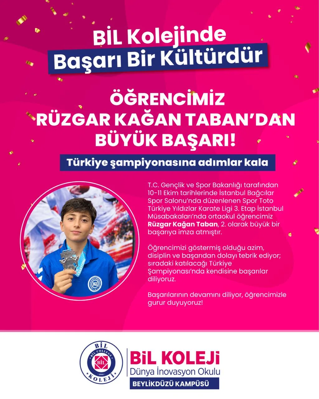 BİL Kolejinde başarı bir kültürdür!