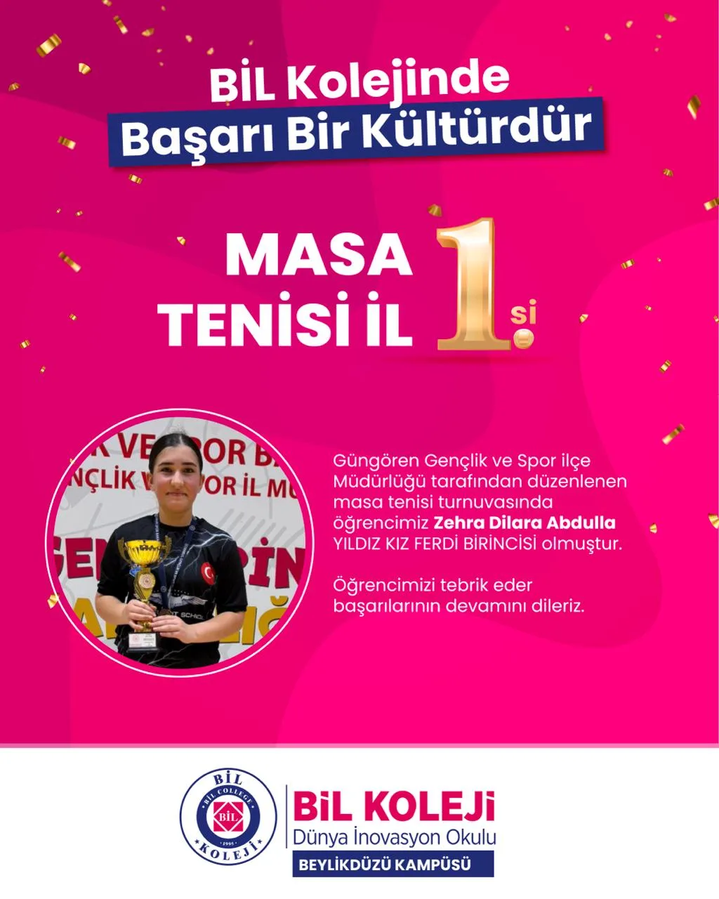 BİL Kolejinde Başarı Bir Kültürdür!
