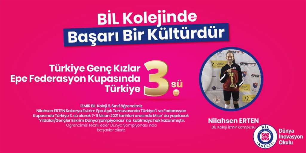 Eskrim'de Türkiye 3. süyüz!