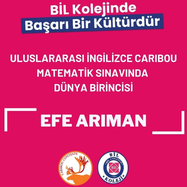 CARİBOU MATEMATİK Dünya 1.si