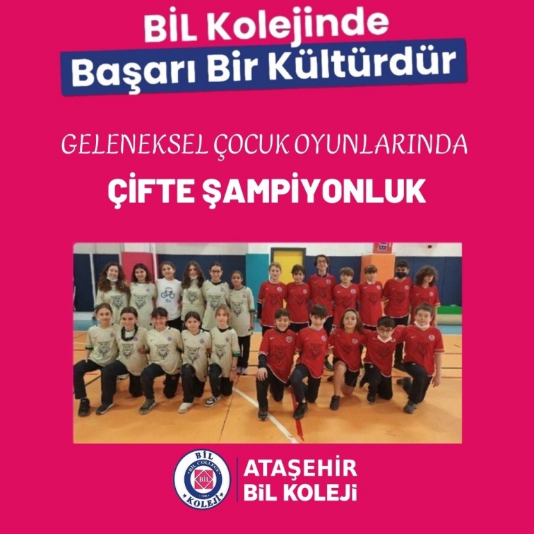 GELENEKSEL ÇOCUK OYUNLARI MENDİL KAPMACA ATAŞEHİR İLÇE ŞAMPİYONU KIZ VE ERKEK OKUL TAKIMIMIZ