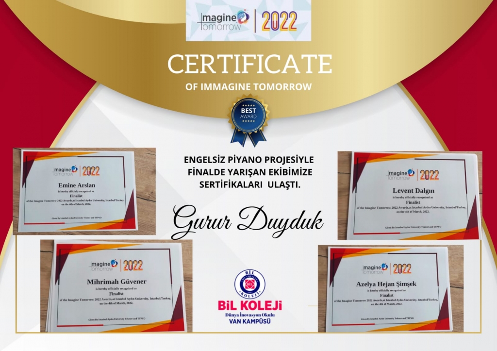 İmmagine Tomorrow Türkiye Finalisti