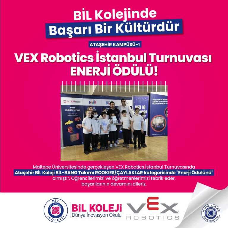 ULUSLARARASI VEX ROBOTICS ENERJİ ÖDÜLÜ