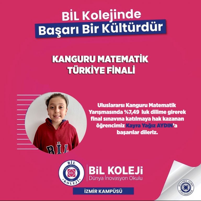 Kanguru Matematik Sınavı Başarımız.