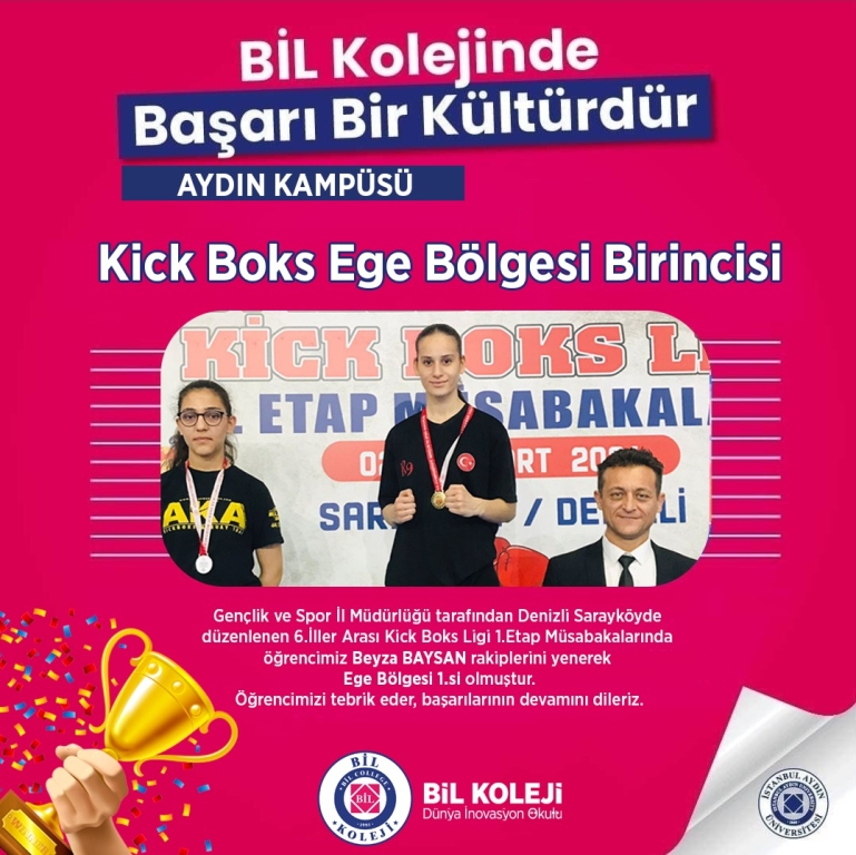 Kick Boks Ege Bölgesi Birincisi