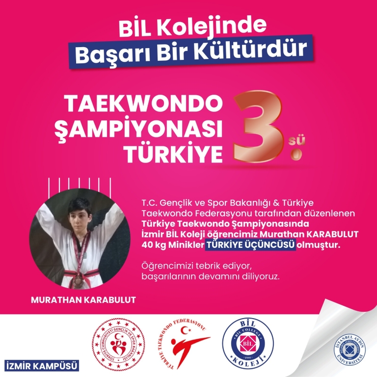 TÜRKİYE TAEKWONDO ÜÇÜNCÜLÜĞÜ
