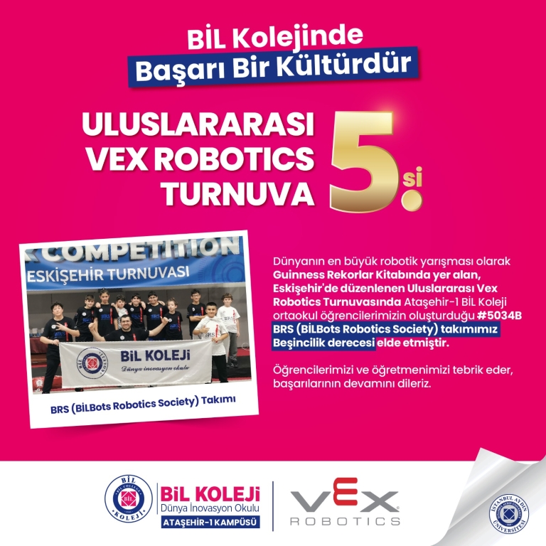 ULUSLARARASI VEX ROBOTICS TURNUVASI