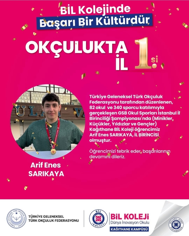Kağıthane Bil Koleji olarak gururluyuz