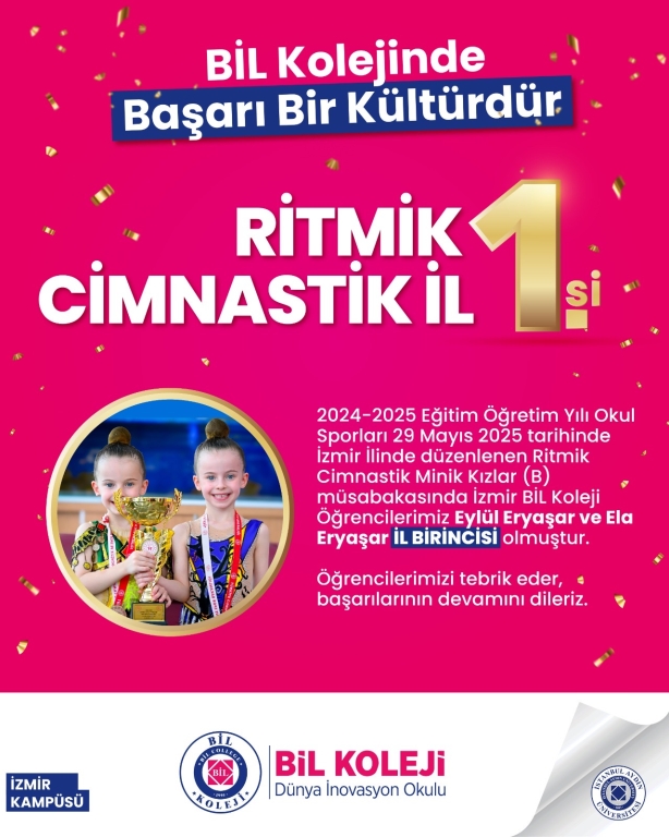 RİTMİK CİMNASTİK İL 1.LİĞİ İZMİR BİL KOLEJİNDE