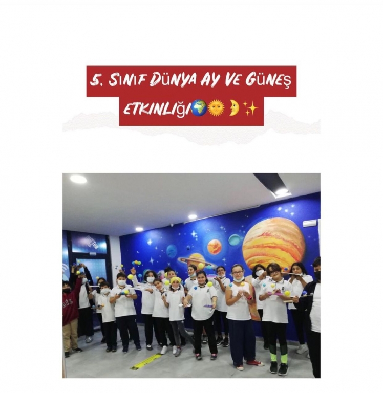 5.Sınıf Ay ve Güneş Etkinliği.