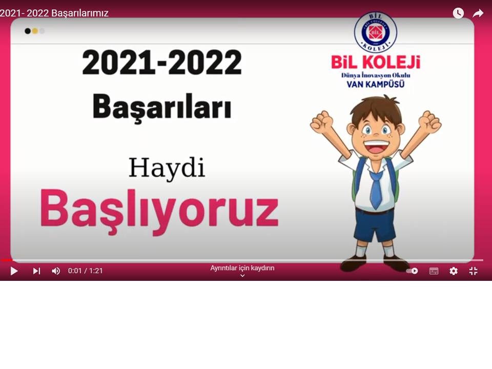 2021 - 2022 Başarılarımız