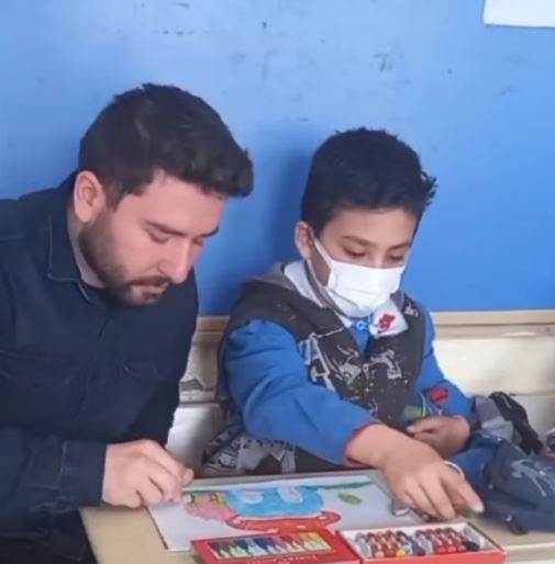 Derecik İlkokulunda Resim Etkinliği