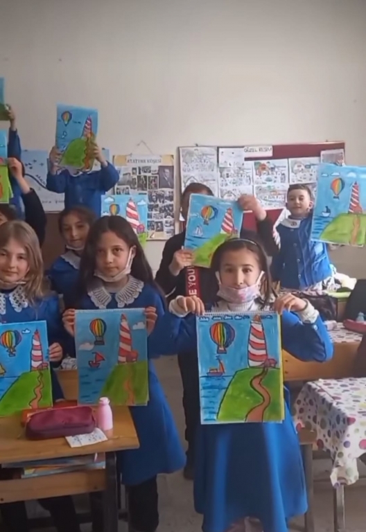 Çobanköy İlkokulunda Resim Etkinliği