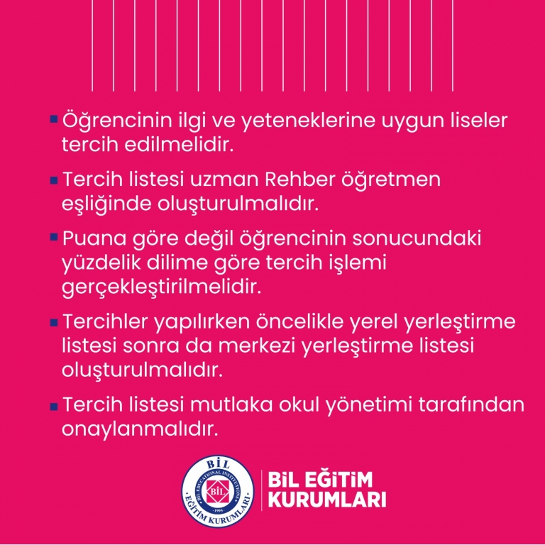 LGS TERCİH İŞLEMLERİNDE DİKKAT EDİLMESİ GEREKEN NOKTALAR! görseli 2