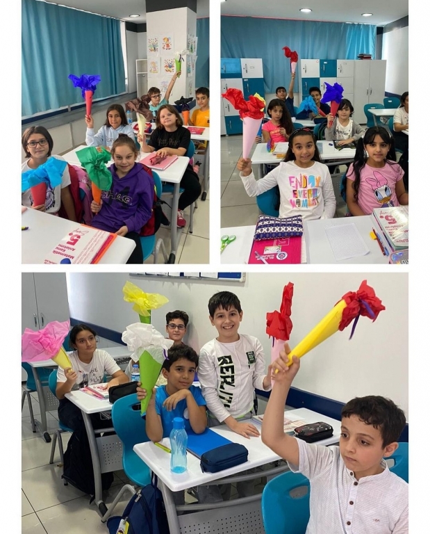'Schultüte'lerimizi, dağıttık, okulumuza tekrar hoş geldik! görseli 2