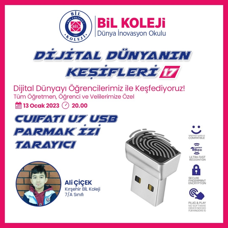 Kırşehir BİL Kolejinde Dijital Dünyanın Keşifleri Sunumu