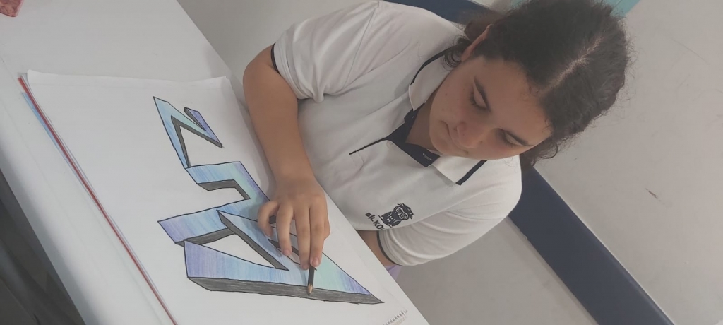 6.Sınıf Öğrencilerimizin Grafiti Çalışması görseli 2