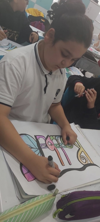 6.Sınıf Öğrencilerimizin Grafiti Çalışması görseli 4