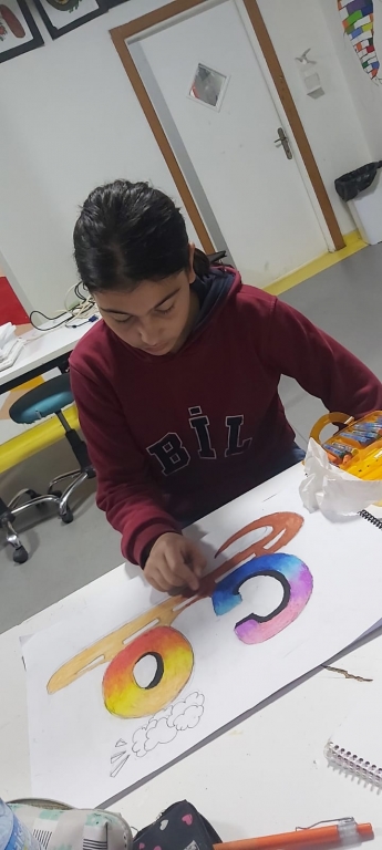 6.Sınıf Öğrencilerimizin Grafiti Çalışması görseli 7
