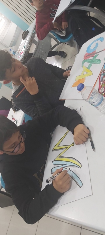 6.Sınıf Öğrencilerimizin Grafiti Çalışması görseli 9