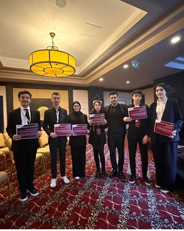 As Kağıthane Bil College, we congratulate our dear students who made us proud with a total of 4 awards, 2 Outstanding Delegate-2 Honorable Delegate, at the BİLMUN'24 conference, which was attended by a total of 250 people, and we wish them continued success.
