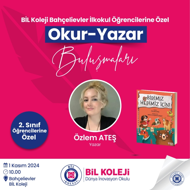 Bahçelievler Bil Kolejinde Okur- Yazar Buluşması