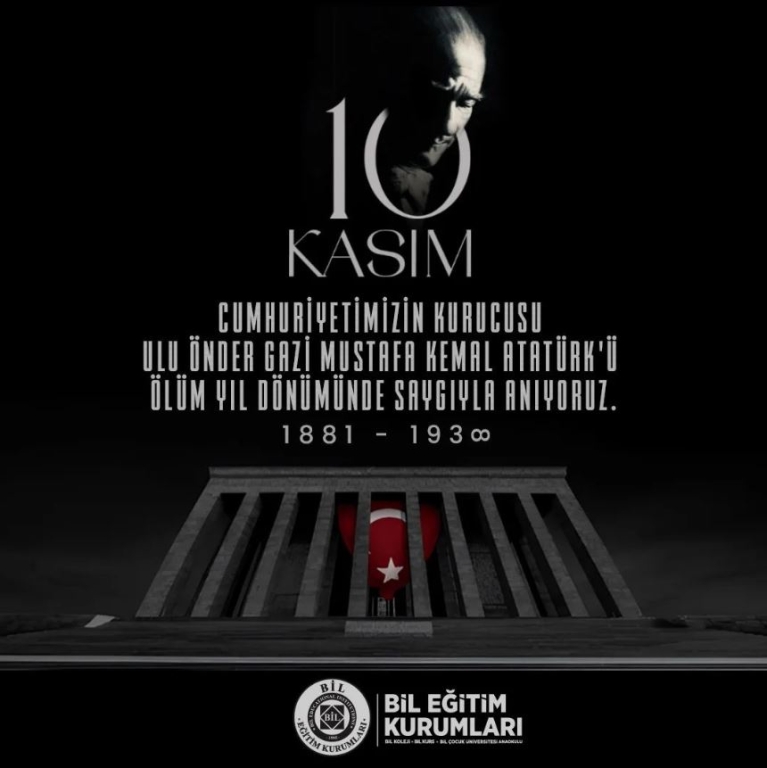 10 Kasım Atatürk'ü Anma Törenimiz