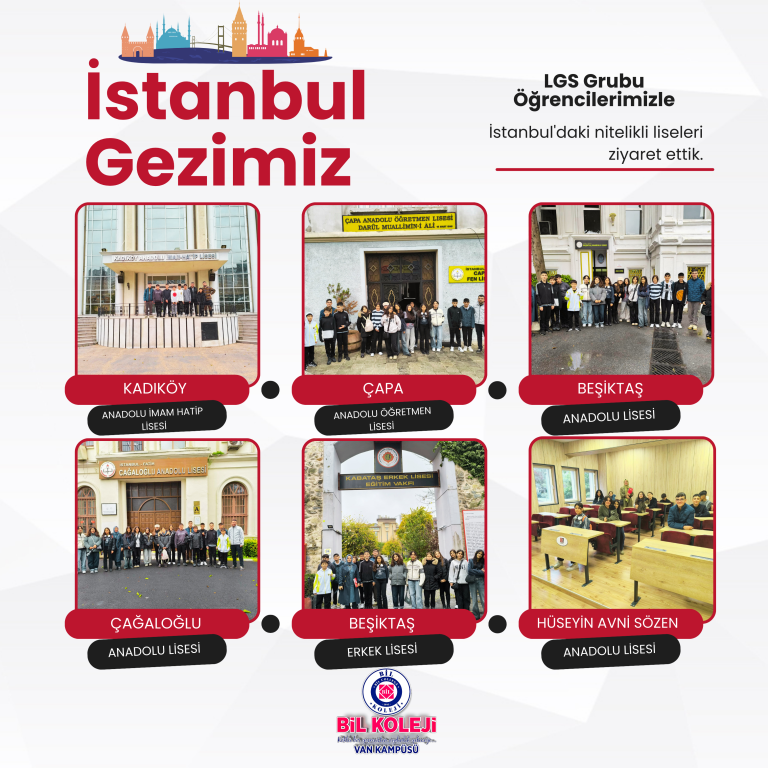 LGS grubu öğrencilerimizle istanbul gezisi.