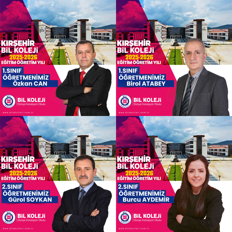 Alanında uzman eğitim kadrosu ile Kırşehir Bil Koleji İlkokulumuz 2025-2026 Eğitim Öğretim Yılına Hazır.