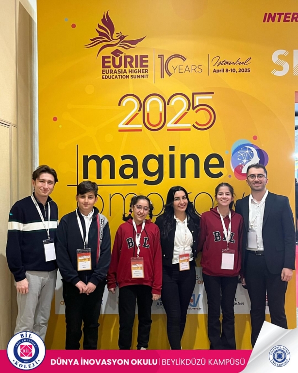 Beylikdüzü Bil Koleji olarak Imagine Tomorrow 2025’teyiz! Girişimcilik, inovasyon ve yaratıcılıkla dolu bu uluslararası arenada takım ruhumuz, fikirlerimiz ve cesaretimizle yerimizi aldık! görseli 2