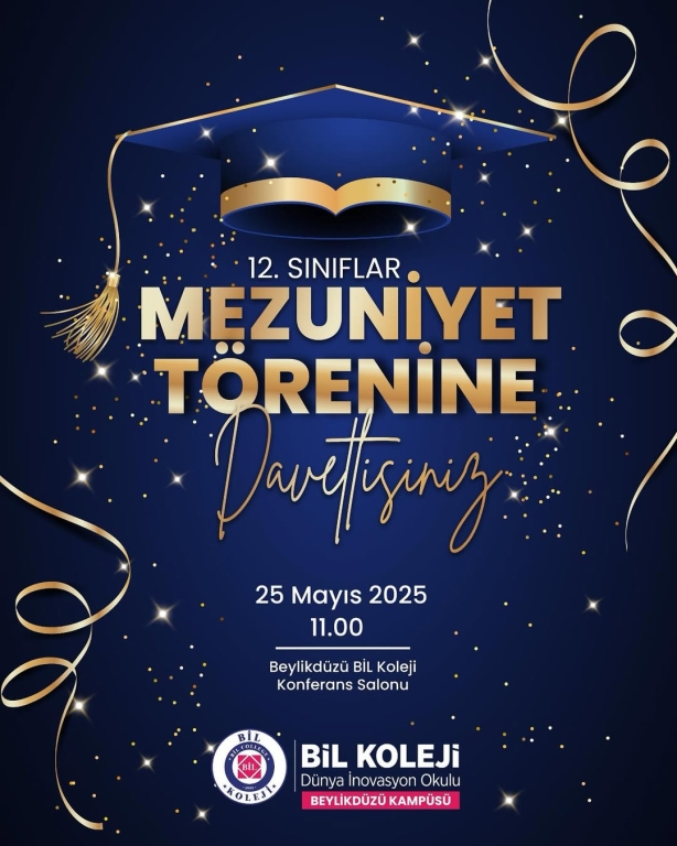 2024-2025 eğitim öğretim yılını başarıyla tamamlayan öğrencilerimiz için mezuniyet zamanı geldi. Bir dönemin sonuna geldik. Emek, sabır ve azimle geçen yılların ardından şimdi yeni bir başlangıcın eşiğindeyiz. Mezuniyet bir son değil, yolculuğun devamıdır. #bilkoleji #mezuniyet2025 #lise