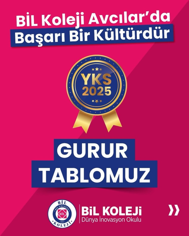 BİL Koleji Avcılar’da Başarı Bir Kültürdür! 2025 YKS sonuçlarımızla gurur duyuyoruz. Öğrencilerimiz, disiplinli çalışmaları ve özverili emekleriyle önemli başarılar elde ettiler. Her bir öğrencimizi yürekten tebrik ediyor, emeği geçen tüm öğretmenlerimize ve desteklerini esirgemeyen velilerimize teşekkür ediyoruz. #yks2025 #bilkoleji #gururduyuyoruz