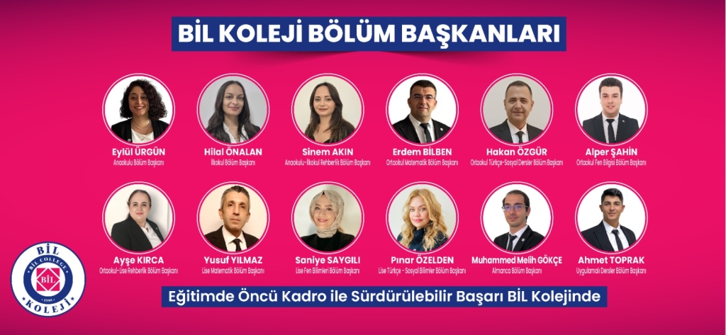 BİL Koleji Bölüm Başkanları Belli Oldu!